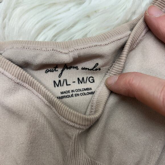 UO Urban Outfitters Out From Under Neutral Seamless Bustier Crop Tank M/L - Picture 6 of 7